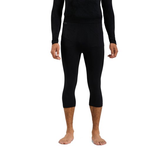 Photo produit de Odlo Blackcomb Pantalon de sous-vêtement 3/4 pour hommes - black