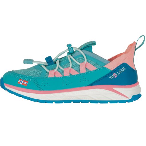 Photo produit de Trollkids Trondheim Chaussures Enfants - Aqua Haze/Harbor Blue/Peony Rose