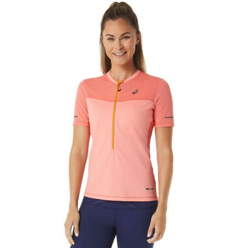 Foto de asics Camiseta de Manga Corta Mujer - Fujitrail - papaya/guava