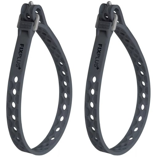 Produktbild von FixPlus Nano/Slim Fit Strap Gummizurrband 30cm - 2 Stück - dunkelgrau