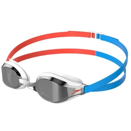 Produktbild von Speedo Fastskin Speedsocket 2 Mirror Siren Red/Picton Blue/Smoke/Silver Schwimmbrille