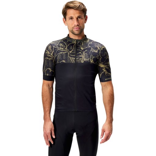 Picture of Endura Floral Block FS260 Print Short Sleeve Jersey Men - black