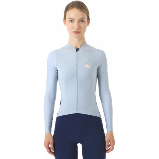 Photo produit de Café du Cycliste Maillot Manches Longues Femme - Andrea - horizon grey