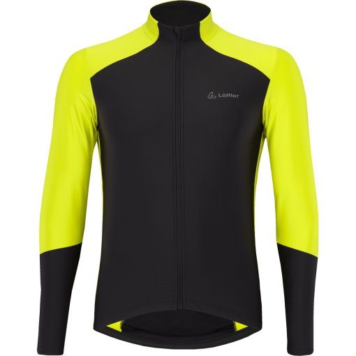 Picture of Löffler Combo Mid Bike Long Sleeve Jersey Men - black/neon yellow A41