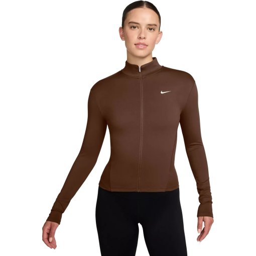 Photo produit de Nike Veste Femme - One Dri-FIT Fitted - cacao wow/white IM7046-259