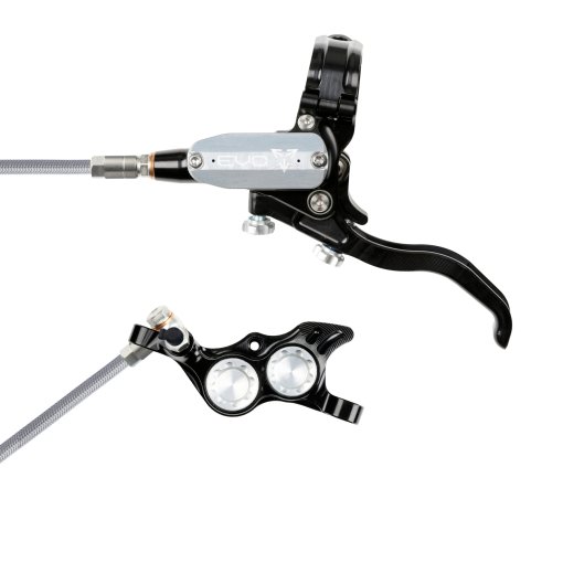 Foto de Hope Freno de disco Tech 4 EVO TR4 | Manguera de acero - negro/plata - Palanca a la izquierda