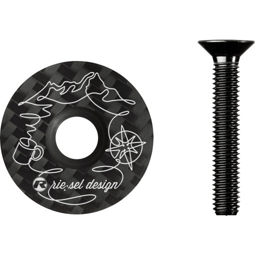 Produktbild von rie:sel design stem:cap Carbon Aheadkappe - journey