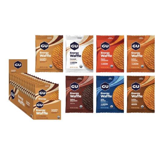 Productfoto van GU Energy Waffles - Koolhydraatstroopwafel - 16x30g