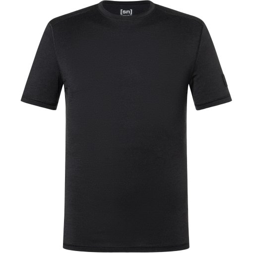 Photo produit de SUPER.NATURAL Bio Base Maillot de corps à manches courtes pour hommes - Jet Black