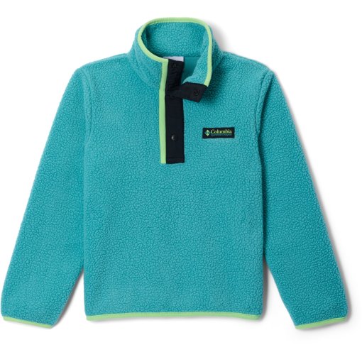 Photo produit de Columbia Pull Polaire Enfants - Helvetia II Half Snap - Teal/Black/Lime Glow