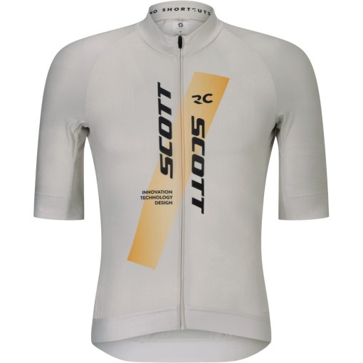 Foto de SCOTT Maillot de Manga Corta Hombre - RC PRO - cotton white/gleam orange