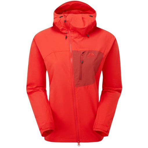 Foto de Mountain Equipment Chaqueta Softshell con Capucha Mujer - Squall ME-006819 - chili red/merlot