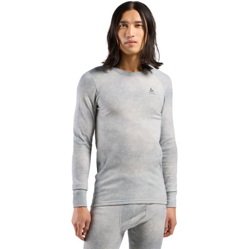 Immagine prodotto da Odlo Maglia Base Layer Uomo - Odlo x POW Collective Voices Active Warm con stampa - odlo silver grey