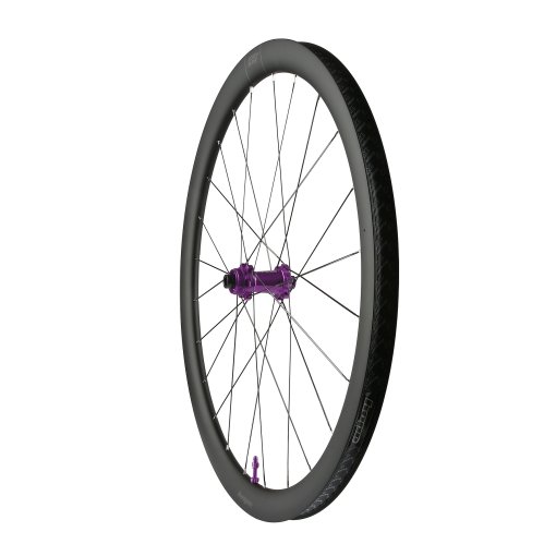 Image de Hope Roue avant RX40 en carbone Gravel | Pro 5 Straight Pull | Centerlock | Hookless | 12x100 mm - violet