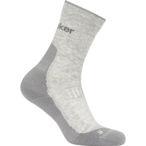 Foto de Icebreaker Calcetines Hombre - Merino Hike+ Light Crew - Blizzard Hthr/Alloy