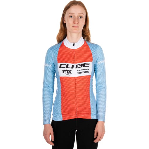Foto de CUBE Maillot de Manga Larga Road/XC Mujer - X Factory Racing - blue´n´orange