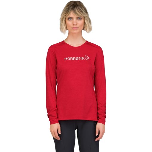 Foto de Norrona Camiseta de Manga Larga Mujer - fjørå equaliser lightweight - Aura Orange