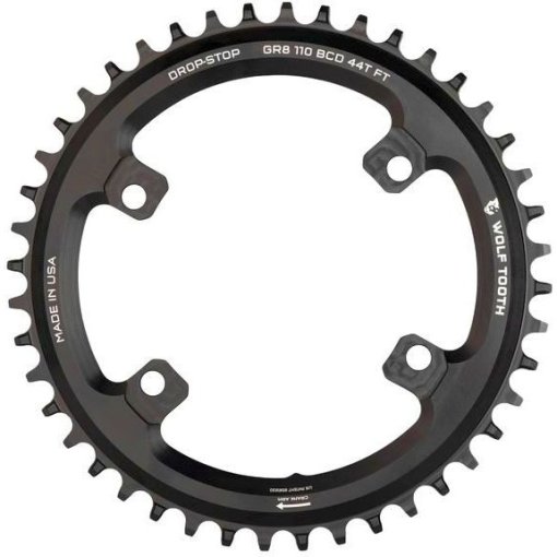 Immagine prodotto da Wolf Tooth Chainring for Shimano GRX 110 BCD 4-Bolt - Drop Stop - black