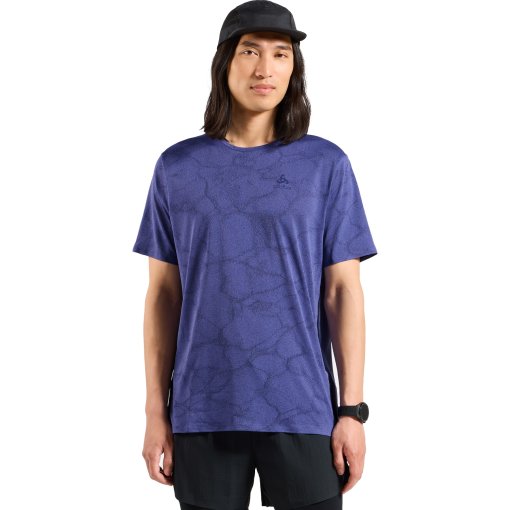 Immagine prodotto da Odlo Maglia Running Uomo - Zeroweight Engineered Chill-Tec - skipper blue melange