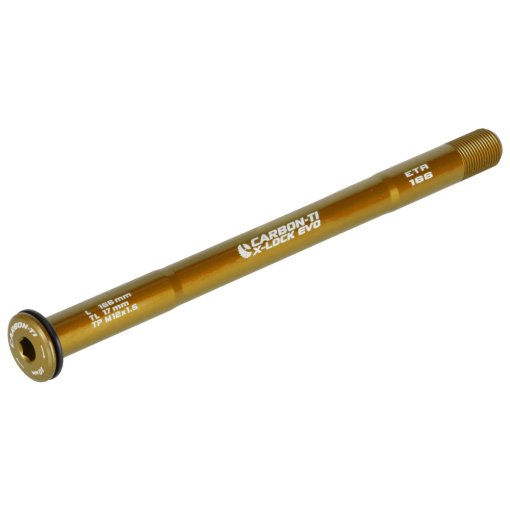 Foto de Carbon-Ti X-Lock EVO Eje pasante - 12x142mm - X-E-Thru - M12x1.5mm - Longitud 166mm - oro