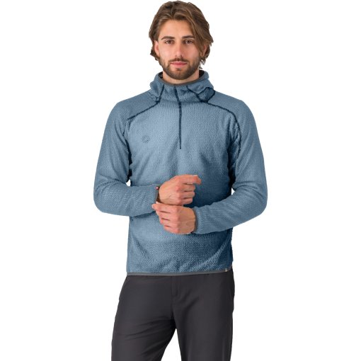 Image de Castelli Castelli Alpha Sweat à capuche en polaire pour homme - rock blue 405