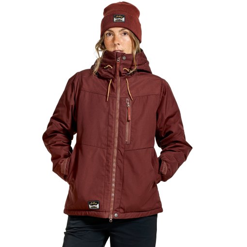 Picture of Lundhags Järpen Pile Jacket Women - Burgundy 58510