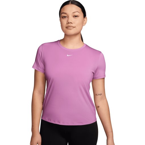 Picture of Nike One Classic Dri-FIT Short Sleeve Top Women - lt magenta/white FN2798-503