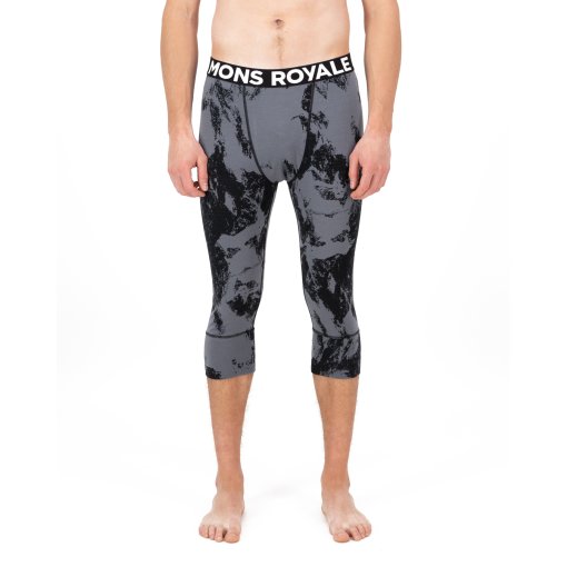 Foto de Mons Royale Calzoncillo 3/4 Hombre - Cascade Merino - mtn pixel grey