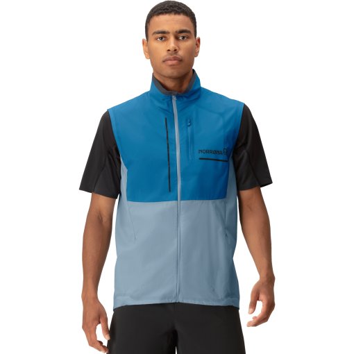 Foto de Norrona Chaleco Hombre - senja aero90 - Mykonos Blue/Blue Fog