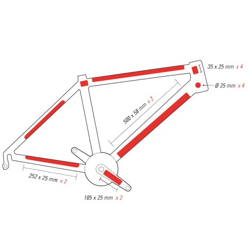Immagine prodotto da Zéfal Skin Armor Set Matt L Frame Safety Sticker