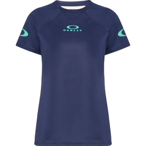 Foto de Oakley Maillot de Manga Corta Mujer - Free Ride - Team Navy