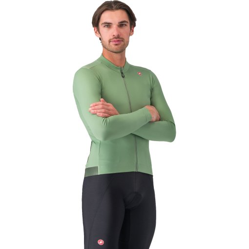 Foto de Castelli Maillot Térmico Hombre - Espresso - green pepper/deep green 354