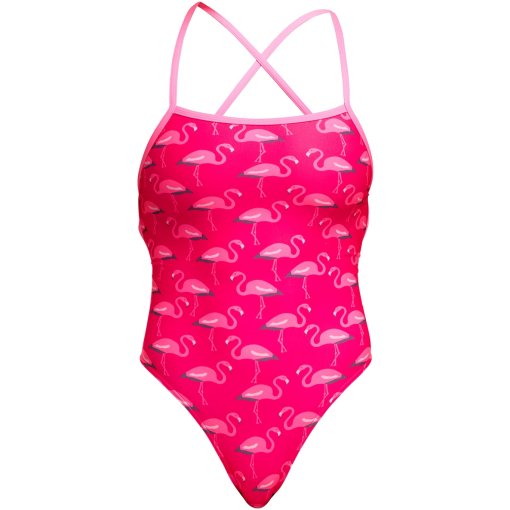 Produktbild von Funkita Strapped In Eco Badeanzug Damen - Flaming Go Gos