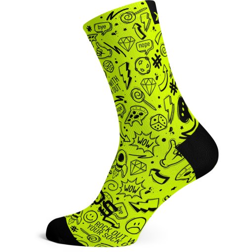 Produktbild von Sox Footwear Fluo Socken - fluo doodle