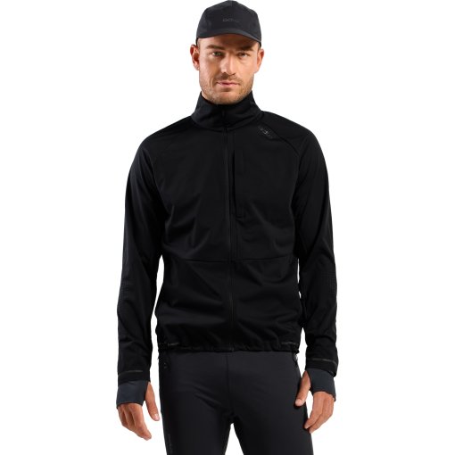 Slika izdelka Odlo Zeroweight Pro Vetrno odporna tekaška jakna, ki je odsevna - black