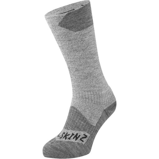 Foto de SealSkinz Calcetines Medianos Impermeables Hombre - Raynham All Weather - Grey/Grey Marl