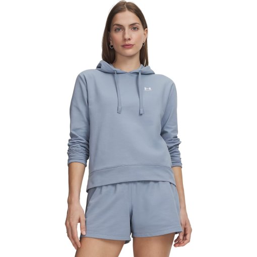 Billede af Under Armour UA Sport Terry Hoodie Women - Blue Wind/White