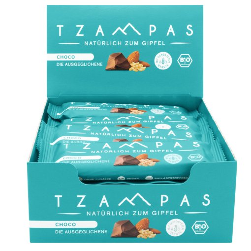 Produktbild von TZAMPAS BIO Choco - Die Ausgeglichene - Energieriegel - 16x40g