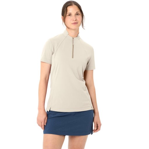 Foto de Vaude Camiseta de Manga Corta Mujer - Adlux Half-Zip - ecru