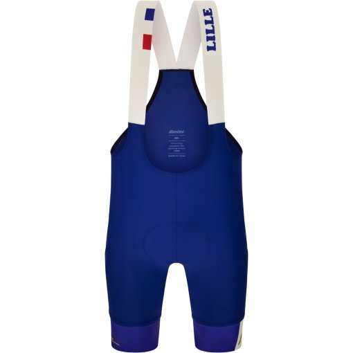 Foto de Santini Culotte Corto con Tirantes Ciclismo Hombre - Grand Départ Lille - Tour de France™ 2025 Collection - RE1375FBLILLE5TDF - ld blue LD
