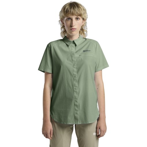 Foto de Jack Wolfskin Camisa de Manga Corta Mujer - Vandra - eucalyptus