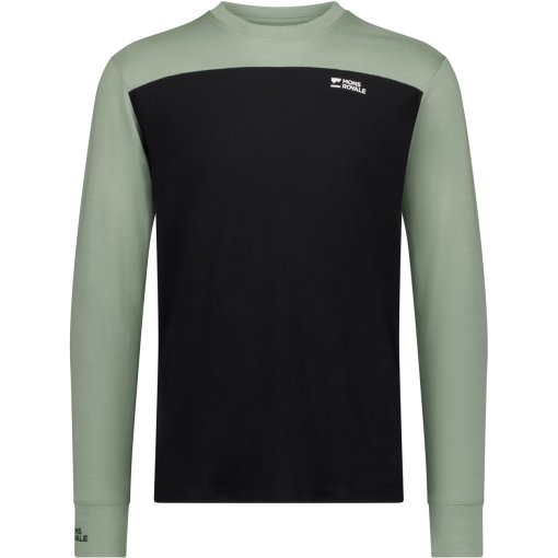 Foto de Mons Royale Camiseta de Manga Larga Hombre - Yotei Merino - willow / negro