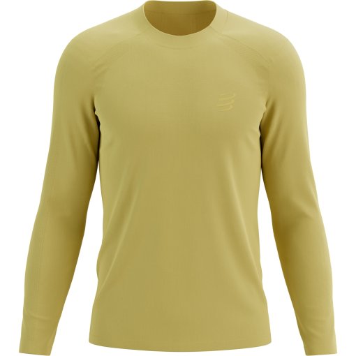 Picture of Compressport Performance Running Longsleeve Shirt Men - ceylon yellow/reflective ceylon yellow