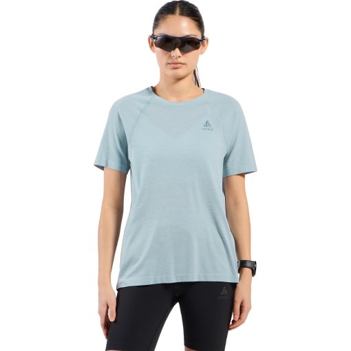 Produktbild von Odlo Essentials Seamless Laufshirt 2.0 Damen - baby blue