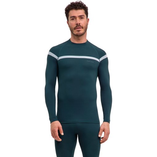 Foto de Falke Camiseta de Manga Larga Cuello Alto Hombre - Warm Trend - holly 7385