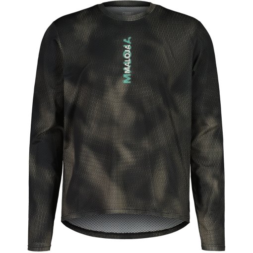 Foto de Maloja AmerlingM. Gravel Camiseta de manga larga para hombre - deep black papermountains 1274