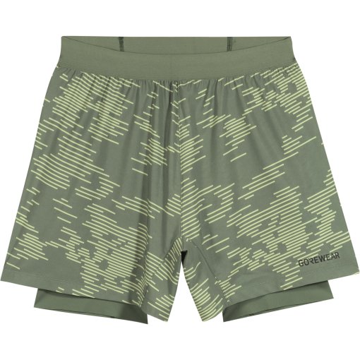 Foto de GOREWEAR Concurve 5 Inch Electro 2in1 Pantalones cortos para hombres - crushed slate green / spring green DHDJ