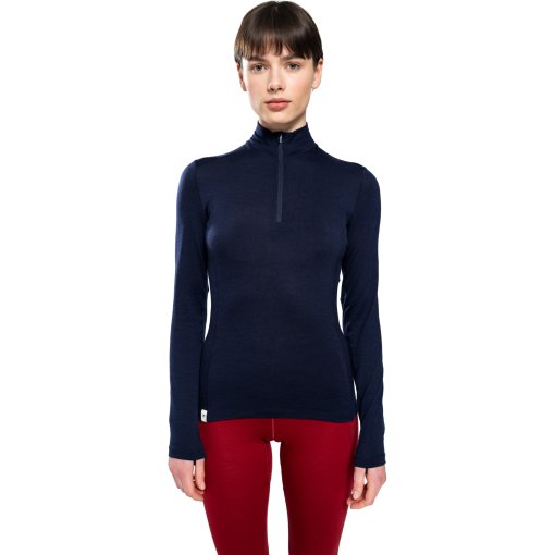 Productfoto van Ulvang Hero Half Zip Hemd met Lange Mouwen Dames - Navy Blue