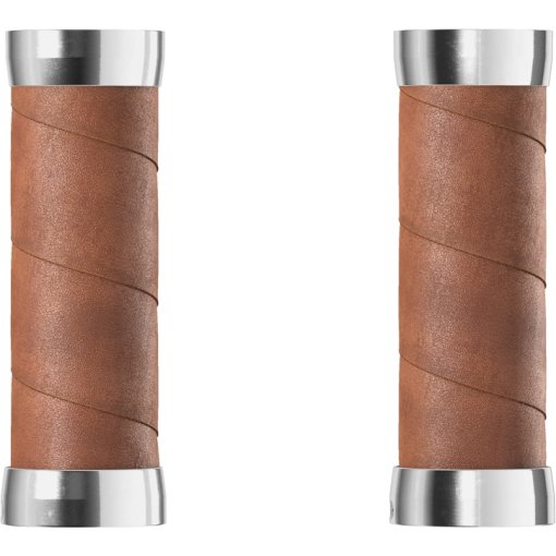 Foto de Brooks Puños para Maneta de Cambio Giratoria - Slender Leather Grips - 100/100mm - dark tan