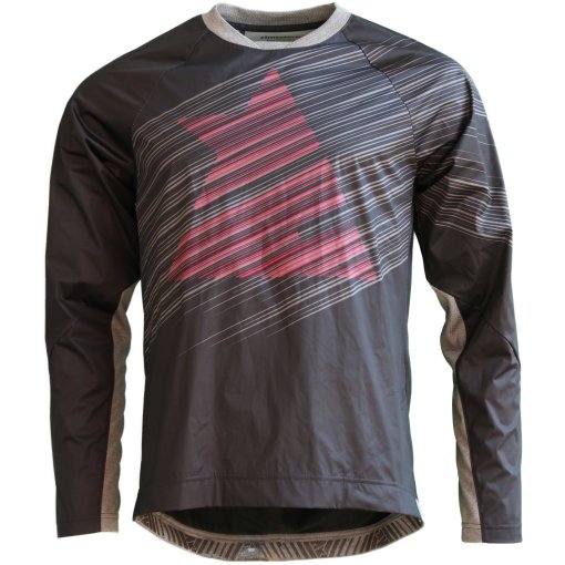 Produktbild von Zimtstern ProTechZonez Langarm MTB-Trikot Herren - Pirate Clack/Cyber Red